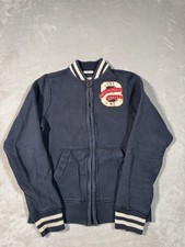 Vintage Abercrombie and Fitch Muscle Jacket Fit Small Blue Y2K