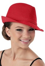 Weissman Dance Red Fedora Hat Hat71 Adult Size New With Tag Costume Accessory