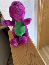 Lyons Group Vintage 1992 Barney The Purple Dinosaur 13" Stuffed Animal Plush