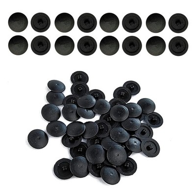 Schraubkappen Schraubenabdeckungen Kreuzschlitz Kunststoff Schwarz 12mm 100 S...