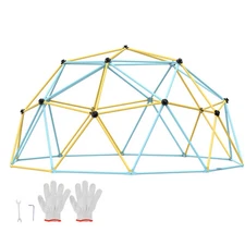 VEVOR Climbing Dome 12FT Geometric Dome Climber Jungle Gym for Kids 3-10 Years