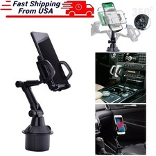 360  Universal Cup Holder Car Mount Cradle for Cell Phone Adjustable Holder US