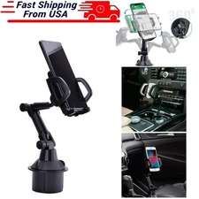 360° Universal Cup Holder Car Mount Cradle for Cell Phone Adjustable Holder US