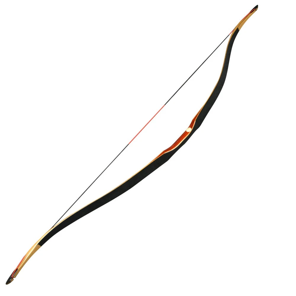 Traditional 55inch Wooden Longbow 20-50lbs RH LH Archery Hunting Target Practice
