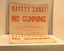 2 - 1947 Pennsylvania Safety Zone No Gunning Game Posters
