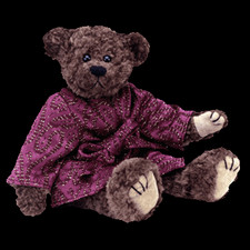 Ty Classic Tyrone The Bear Burgundy Jacket Plush Doll Retired
