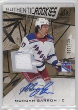 2021 SP Game Used Authentic Rookies Gold Jersey 22/135 Morgan Barron Auto 11q9