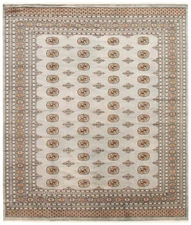 Hand Knotted Area Rug 8'1" x 9'9" Traditional Oriental Wool Carpet