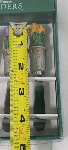 Boston Warehouse Spreaders rari coltelli burro vintage vaso fiori giardinaggio fiorista - Foto 9 di 9