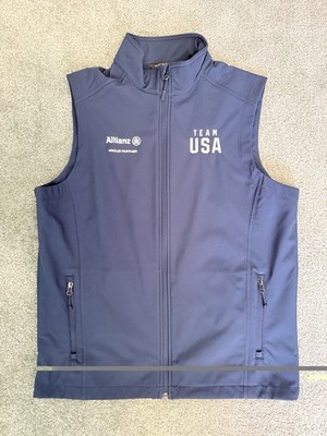 Team USA Port Authority Men's Fleece Lined Vest Size Medium Brand New!