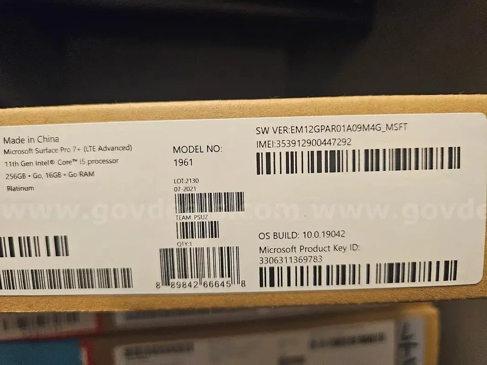#2 Microsoft Surface Pro 7 Plus LTE 12.3" 2.4GHz i5-1135G7 16GB 256GB 1961 - Image 4 of 4
