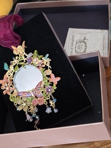 RARE Kirks Folly Gazing Globe Charmer Ornament Fairyland Series In Box