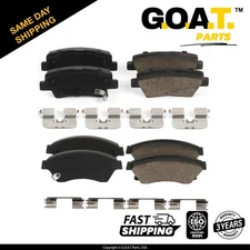 Brake Pad Front & Rear Set for 2014-2016 Kia Optima Hybrid EX Ceramic