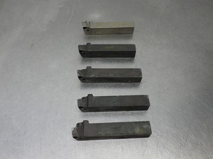 Lot of 5 Assorted! Indexable Tool Holders Various Brands/Styles/Sizes (As Shown)