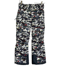 ARCTIX Kids Medium 10/12 Snow Pants Grey Camo Snowboard Ski 5K