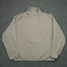 Lululemon Pullover Mens Large Oatmeal Oversized Fleece Half Zip Pockets Sweater