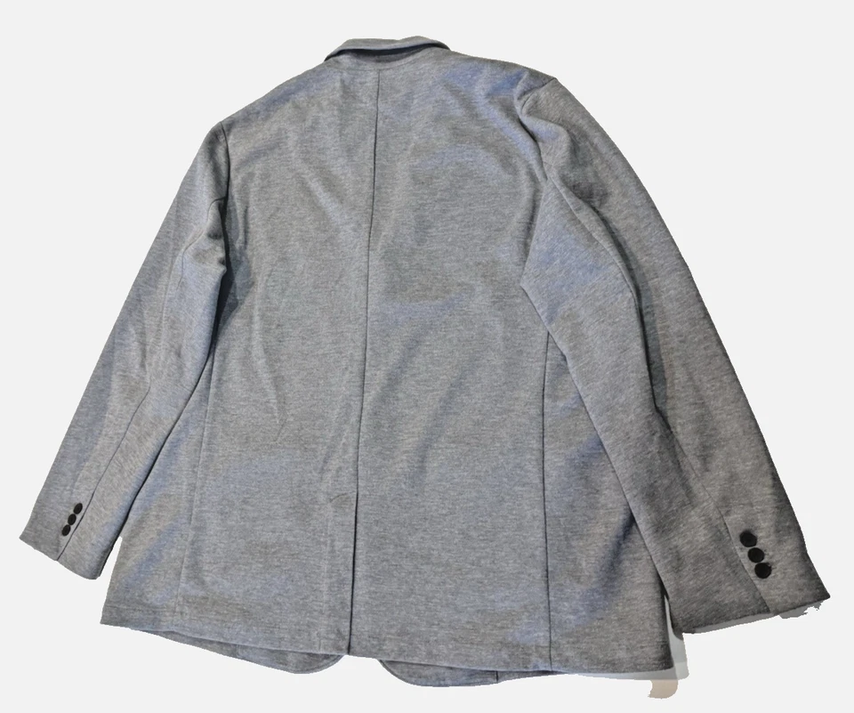 Goodfellow & Co Men’s Kenwood Knit Blazer 3XB Heather Gray Stretch Comfort - Image 4 of 4