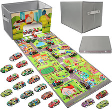 Garage Für Spielzeugautos Mit 20 Autos, Faltbar Auto Garage Spielzeug Kinder Mit