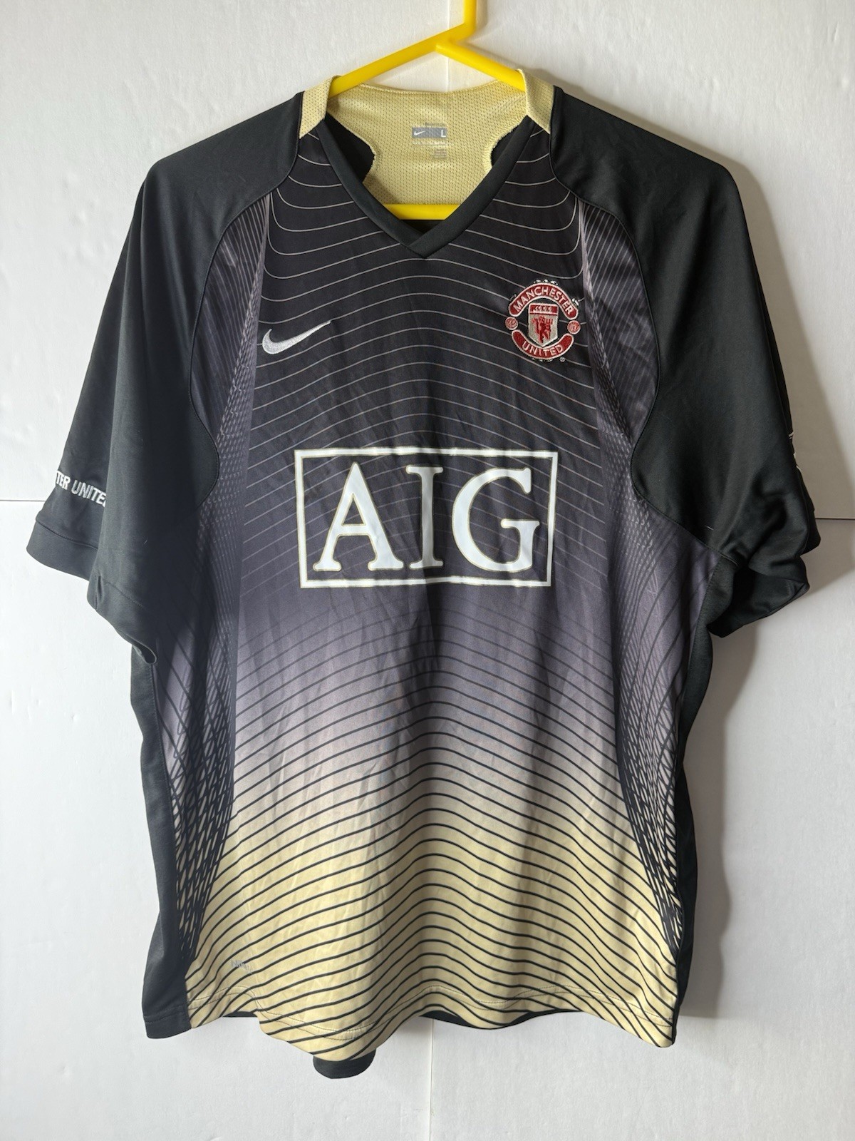 Manchester United Vintage Jersey Football Soccer Shirt Nike Men Size Large