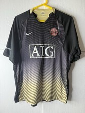 Manchester United Vintage Jersey Football Soccer Shirt Nike Men Size Large