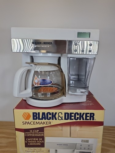 Black & Decker ODC450 Under Cabinet Spacemaker White Coffee Maker 12 Cup New - Picture 8 of 18