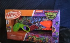 NERF Teenage Mutant Ninja Turtles Blaster With 10 Elite Darts NIB TMNT Graphics