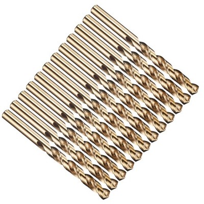 PATIKIL 15/32'' Drill Bit 12 Pack M2 High-Speed Steel Jobber Straight Shank 135°
