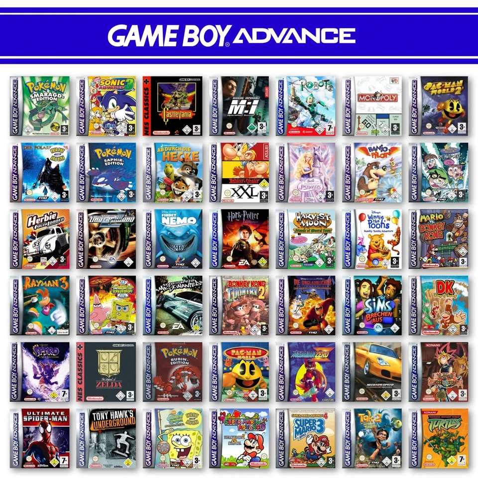Nintendo Game Boy Advance Gioco A Scelta tra i Migliori Titoli Solo Cartuccia