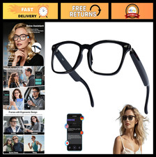 Wireless Bluetooth Translation Glasses - AI Smart 140+ Languages, Speakers, Colo