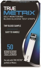 True Metrix Self Monitoring Blood Glucose Test Strips 0.5 microliter, 50 ct