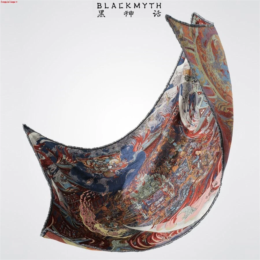 Tapiz de pared oficial Black Myth: Wukong Black Clouds Aglow Throw manta regalo Foto 4 de 4