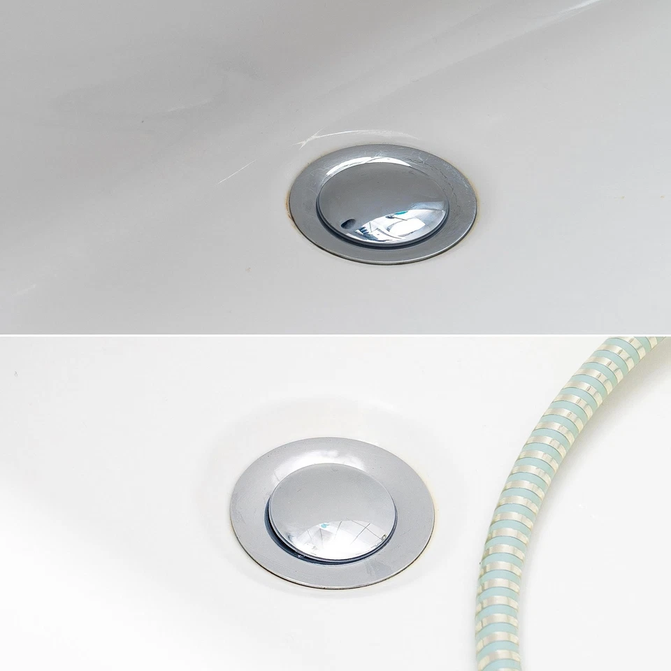 Bouchon de Baignoire Ø 43 mm avec Double Joint Réglable en Hauteur Bouchon de... - Photo 2/4