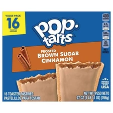 Kellogg's Pop-Tarts Value Pack, Brown Sugar Cinnamon Toaster Pastries, 1.76 oz,
