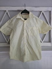 French Toast Short Sleeve Oxford Shirt Canary Yellow Size 18 Uniform Shirt