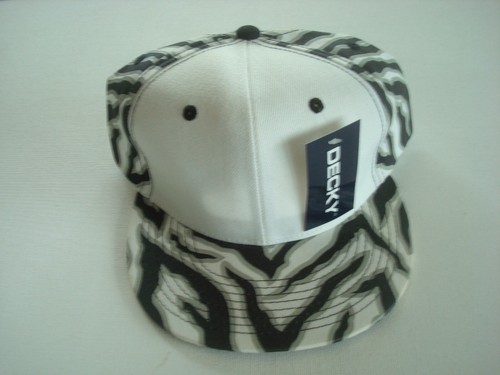 BLANK PLAIN ZUBAS - STYLE SNAKE ZEBRA SNAPBACK HAT CAP VINTAGE S2