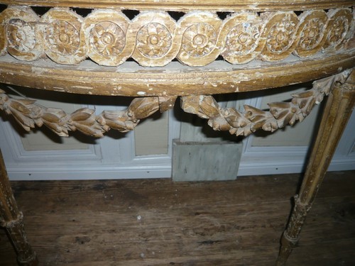 Console Luigi XVI console barocca tavolo tavolino credenza tavolo da parete tavolino - Foto 5 di 11
