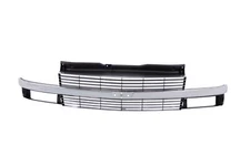 Silver Chrome Grille Assembly Fit 95-05 Chevrolet Astro w/Composite Lamp Type