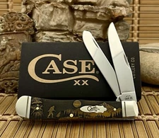 Case XX USA Smooth Antique Bone SASQUATCH Trapper 1/500 Pocket Knife NEW!