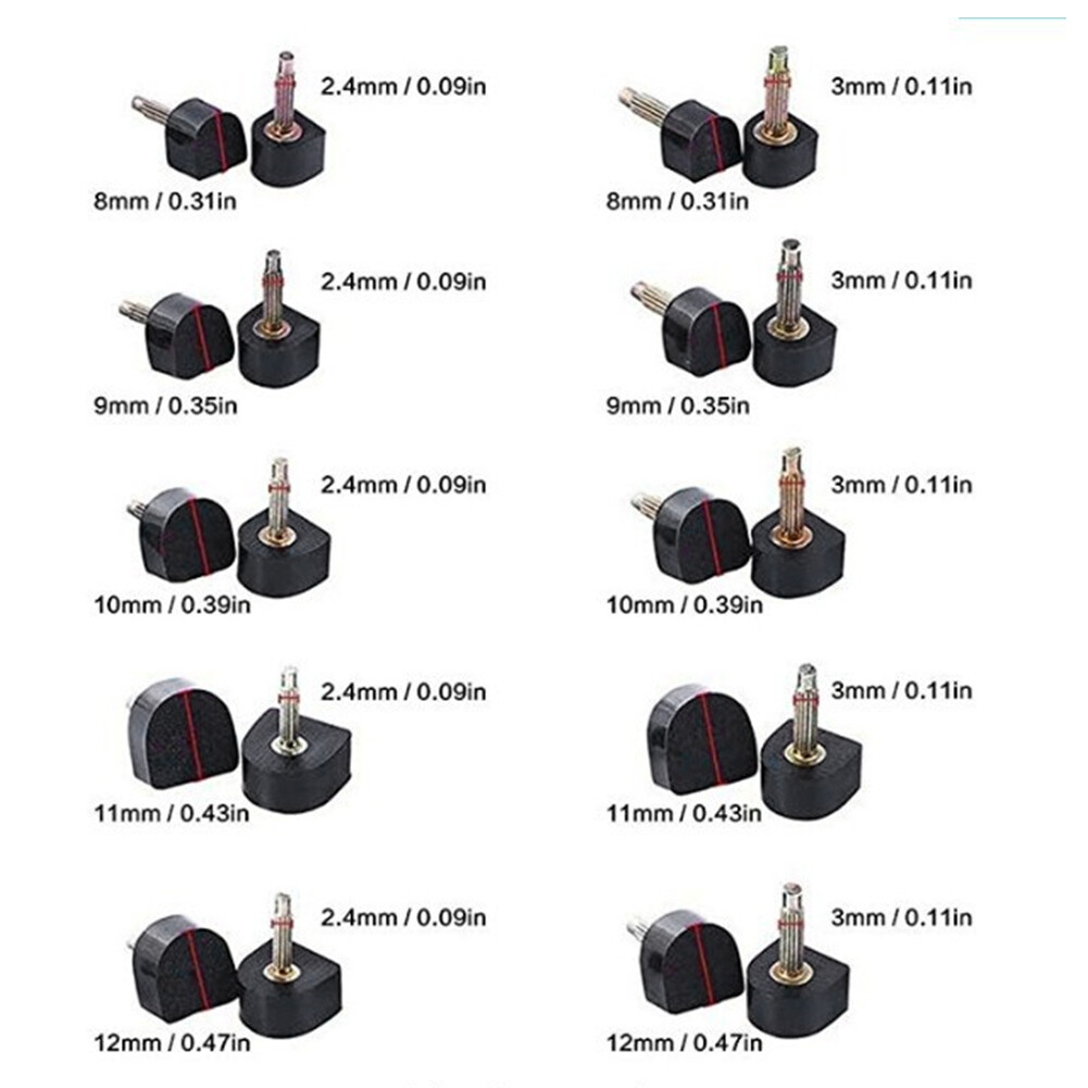 40 Piezas Punta de Tacón Alto Repuesto Reparación Resistente al Desgaste Antideslizante Zapatos Accesorios