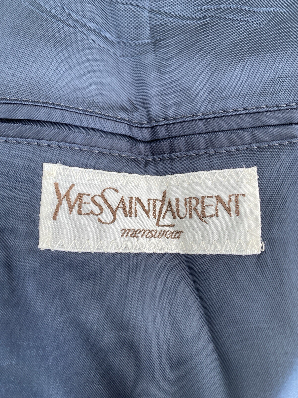 Giacca blazer vintage Yves Saint Laurent France 42 100% lana cappotto sportivo righe