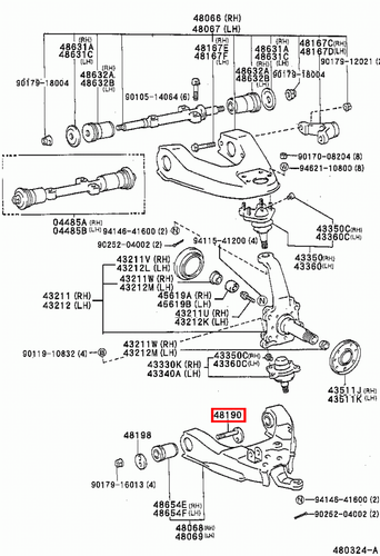 Genuine Hilux LN109 LN108 LN107 KZN205 KZN165 Camber Adjusting Cam Bolt Set x4 - Picture 11 of 19