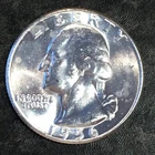 1956 Silver Washington Quarter Original Uncirculated - High Quality Scans #P602