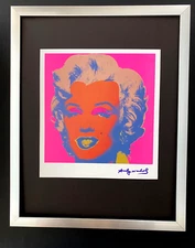 ANDY WARHOL + SIGNED 1980's  MARILYN MONROE PRINT MOUNTED & FRAMED + BUY IT NOW!