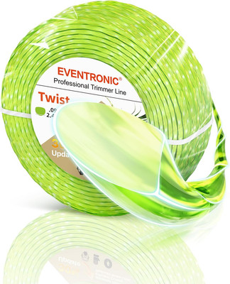 Eventronic .095 Trimmer Line 150ft Twist Weed Eater String for Heavy Grass