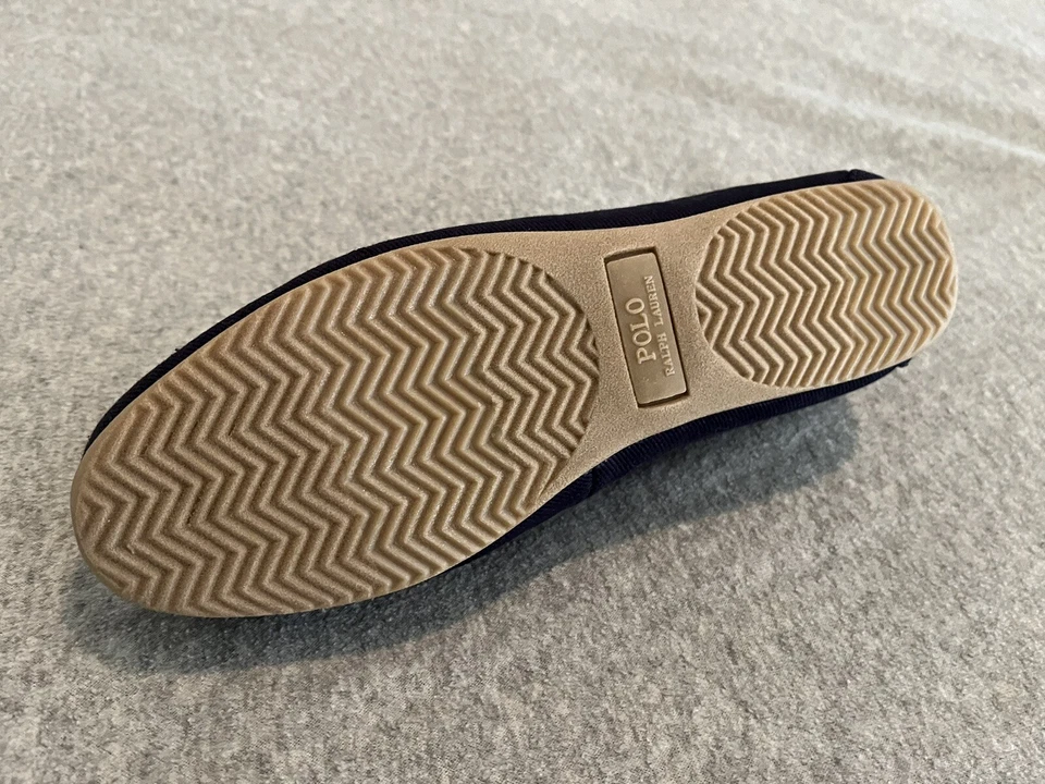 全新 Polo Ralph Lauren Declan 熊莫卡辛拖鞋 海军蓝 女士 7 — 第 4/4 张图片