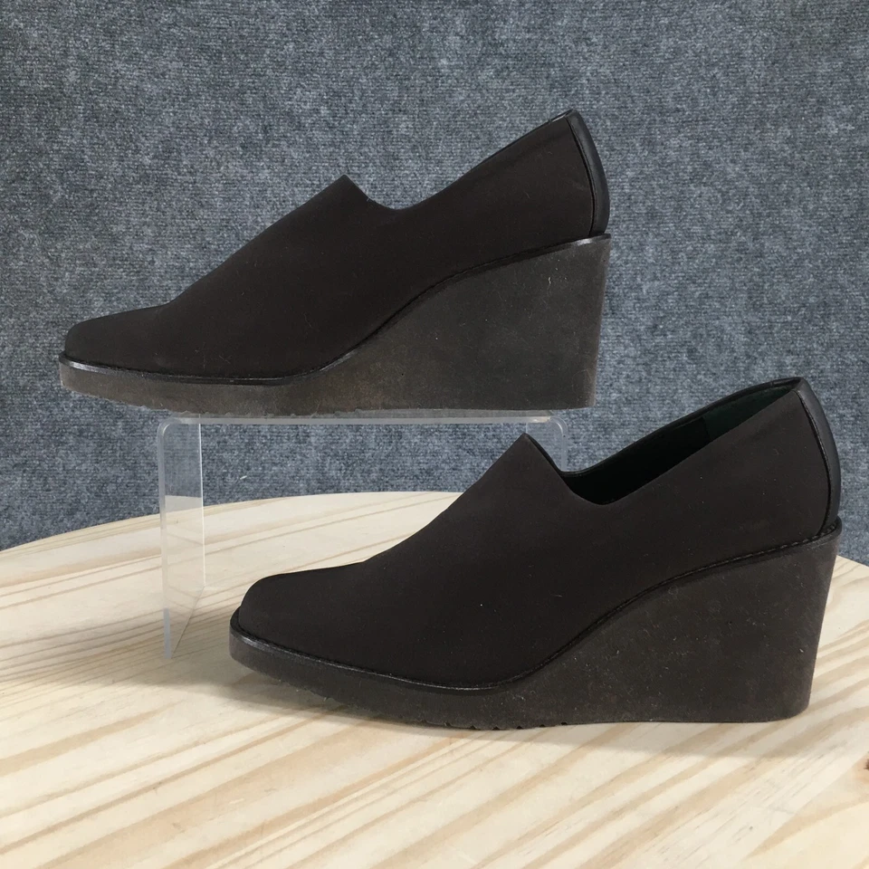 Donald J Pliner Zapatos Mujer 8 M Bomba Marrón Sin Cordones Puntera Cuadrada Informal Tacón Bloque Foto 2 de 4