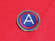 US Army Third Army Patch OD Border OD Back Variety Patton Battle of the Bulge 