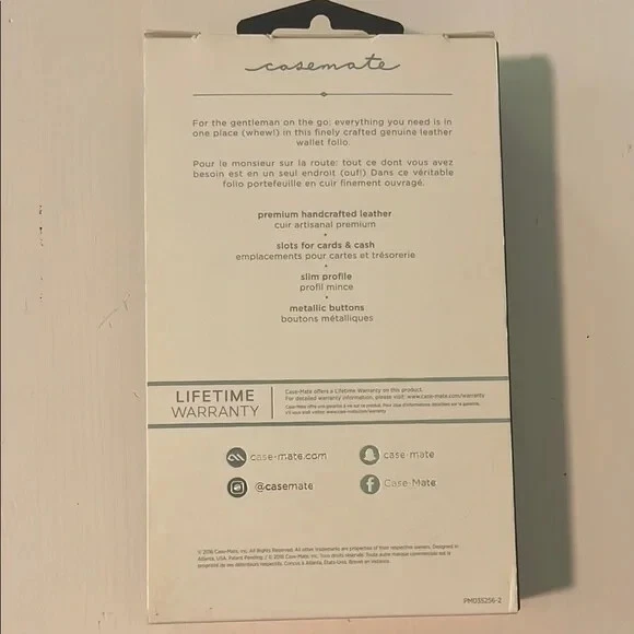 LG V20 Case – Case-Mate Black Wallet Folio with Card Slots & Magnetic Closure - Image 2 of 4