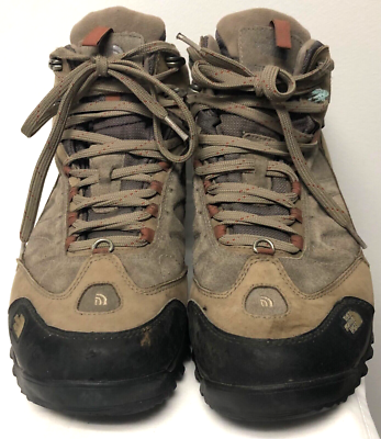 The North Face Hiking Boots Icepick Men 11.5 Tan Waterproof Suede Made In Italy THE NORTH FACE MENS SUEDE ICEPICK WINTER GRIP WATERPROOF MID  main image 2