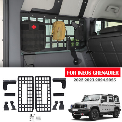 Rear Window Molle Panel Modular Storage Carrier For Ineos Grenadier 2024-2025 2X